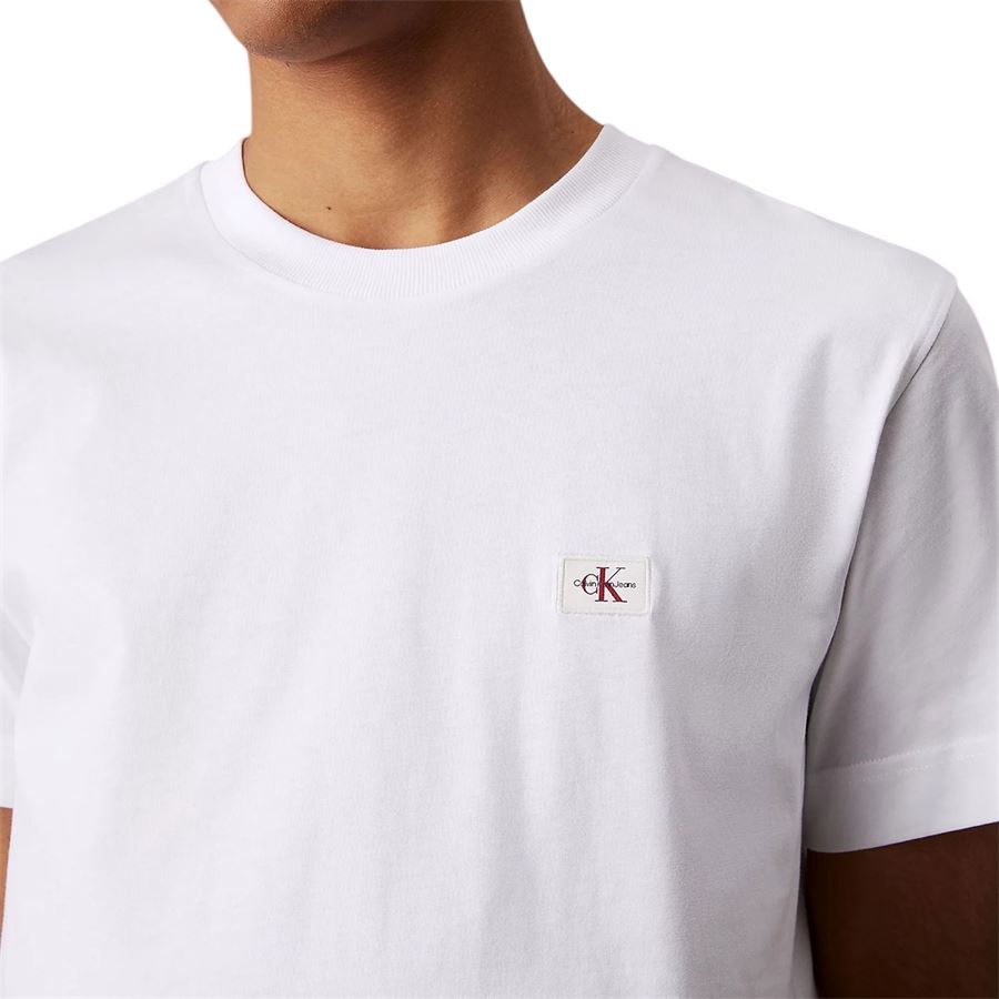 T-shirt in cotone con logo monogram da uomo Calvin Klein | J30J327100YAF